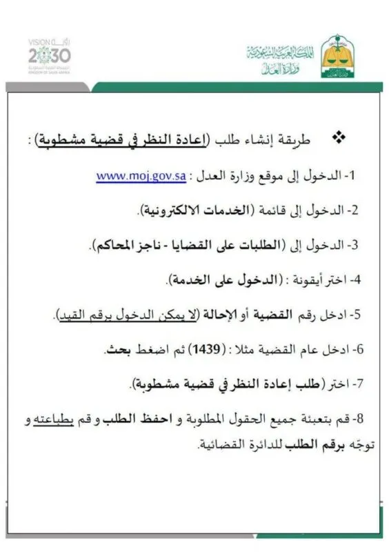 طريقة تقديم التماس اعادة النظر