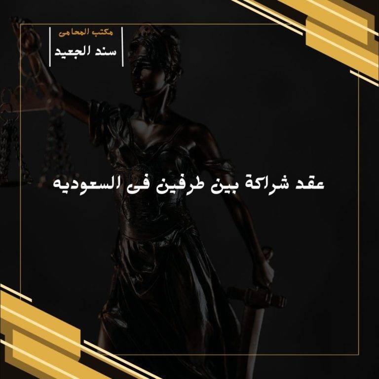 نموذج عقد شراكة بين طرفين