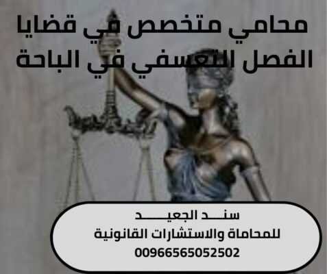 محامي متخصص في قضايا الفصل التعسفي في الباحة