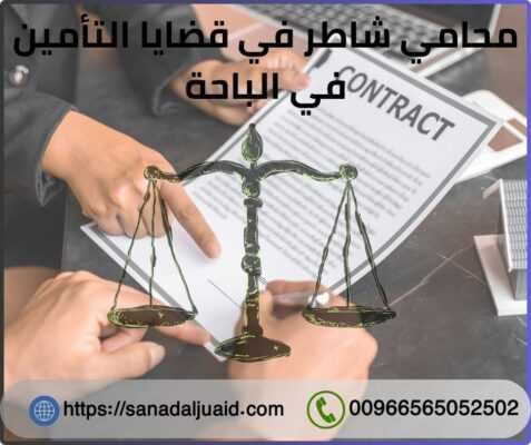 محامي شاطر في قضايا التأمين في الباحة